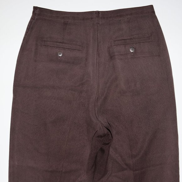 Cypress Groove Silk Pleated Pants w28x26 Inseam - Picture 8 of 10